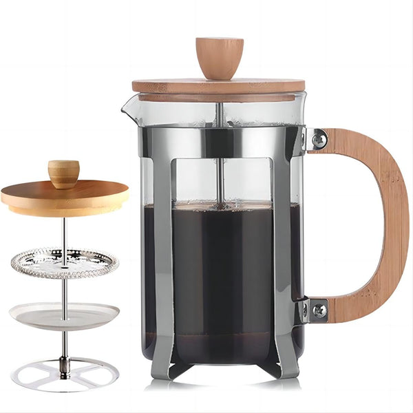 Bamboo French Press 1000ML Espresso Press Coffee/Tea Maker