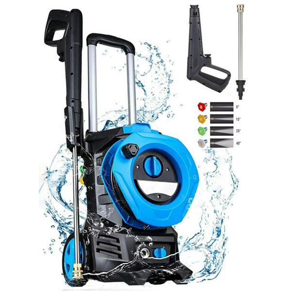 HONGGE 3000PSI Electric High Pressure Washer Machine 2 GPM 2000W w/ Deck Patio Cleaner, Green