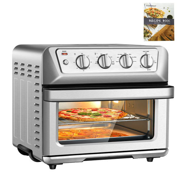 8-in-1 Convection Air Fryer Toaster Oven with 5 Accessories and Recipe