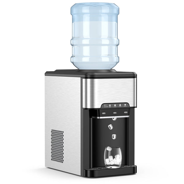 Water Cooler Dispenser 3-in-1 with Built-in Ice Maker and 3 Temperature Settings