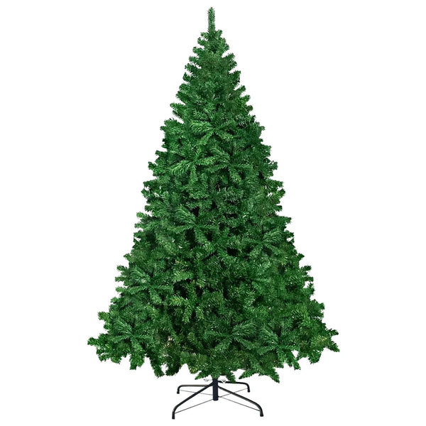 HONGGE 6ft Unlit Artificial Christmas Tree with Metal Stand, Green