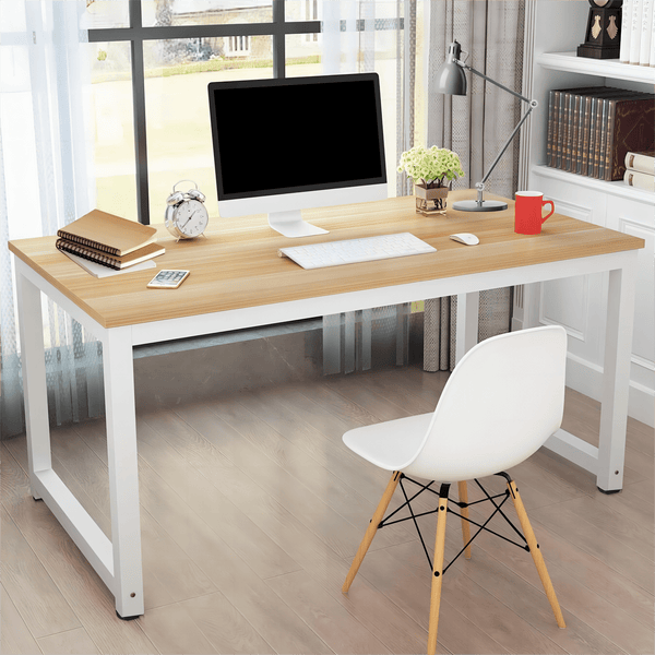 HONGGE Office Desk Computer Desk PC Laptop Table Wood Workstation Study Table Home Office Furniture