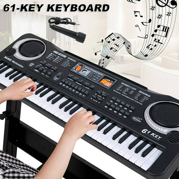 HONGGE 61 Keys Digital Music Electronic Keyboard Electric Piano