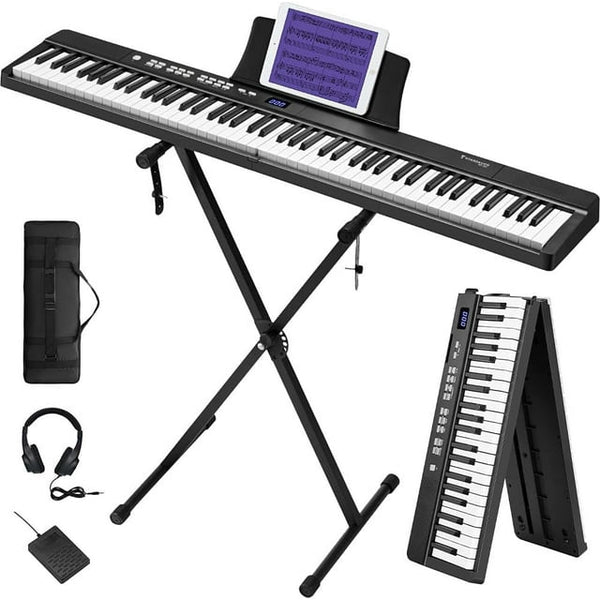 HONGGE SP-15F Foldable Keyboard Piano for Beginner, Portable