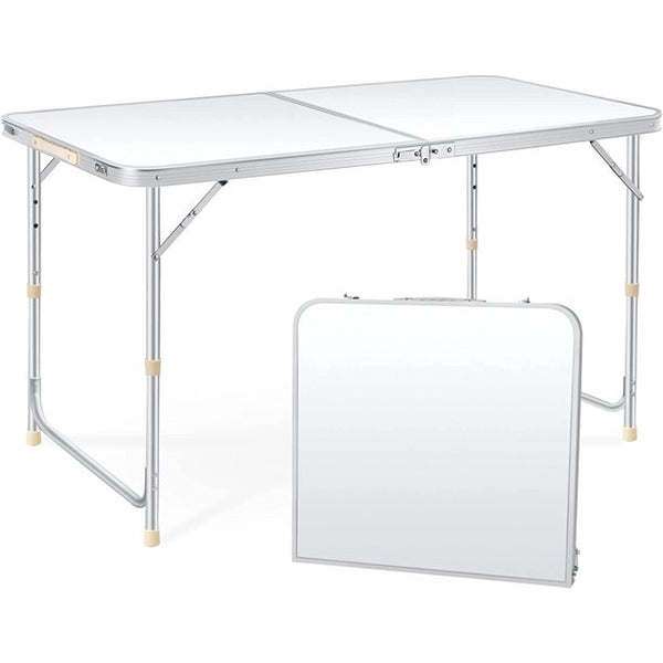 HONGGE Folding Table 4 Foot Portable Picnic Dining Table Indoor Outdoor