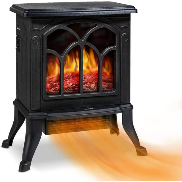 HONGGE Infrared Quartz Electric Fireplace Stove Heater