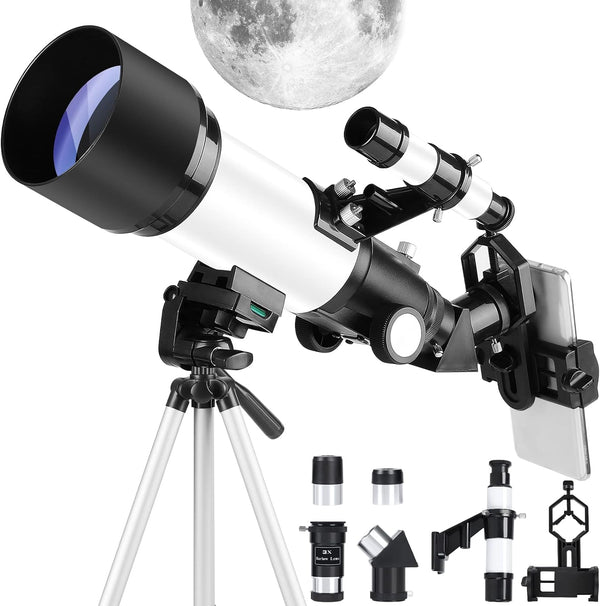 Telescopes for Adults Kids Beginners 70mm Aperture 400mm Telescope