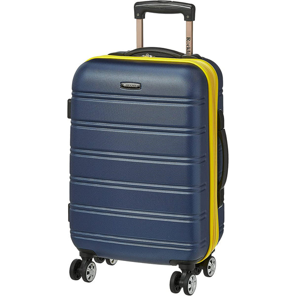 HONGGE Hardside Expandable Spinner Wheel Luggage, Navy, Carry-On 20-Inch