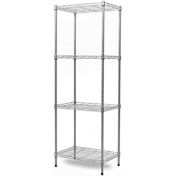 HONGGE 4-Tier Wire Shelving Unit Metal Storage Rack Adjustable