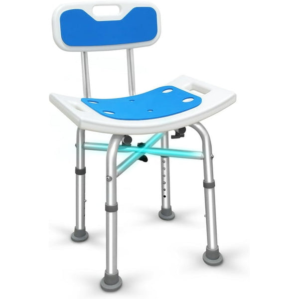 HONGGE Shower Stool with Back Heavy Duty Shower Chair